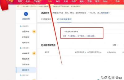生意参谋看竞品直通车关键词,生意参谋怎样挑选关键词