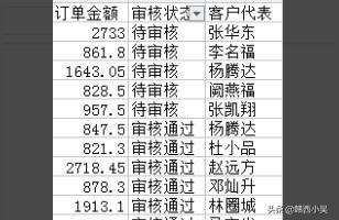 店透视竞品分析表格,如何利用数据透视表统计每个业代销售额及订单数