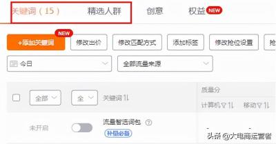 淘宝直通车人群设置在哪里,淘宝直通车点击率高成交率低