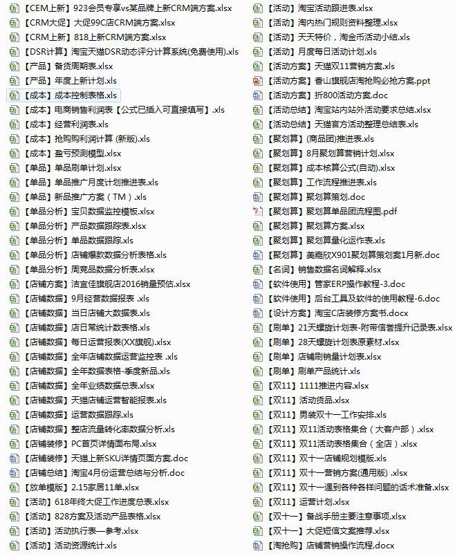 淘宝活动表格,淘宝一年有哪几次大的折扣活动