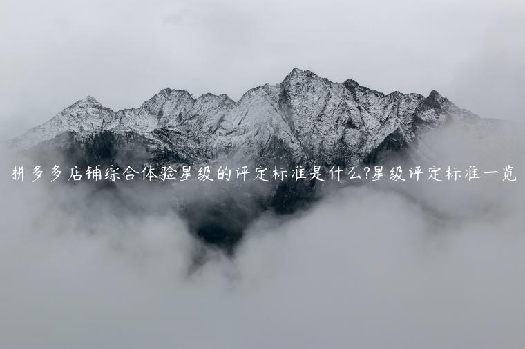 拼多多有效评价标准,拼多多体验分一般多少正常