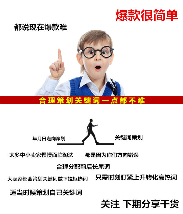 新开店铺，如何爆款，关键词策划？请大神分享下。