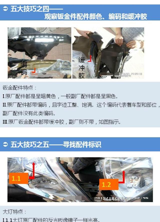 汽车配件的简易鉴定,怎样辨别汽车4s店的配件是原厂的