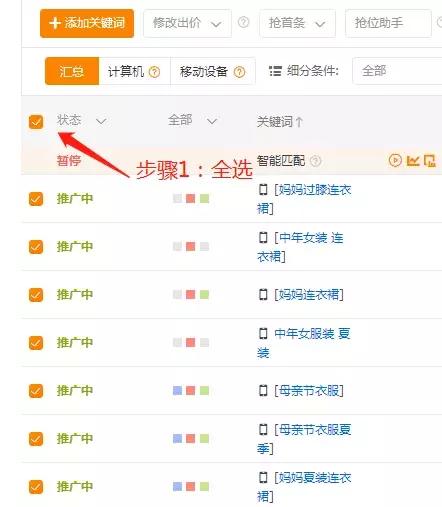 怎么样查直通车关键词平均出价,直通车测款五步走法